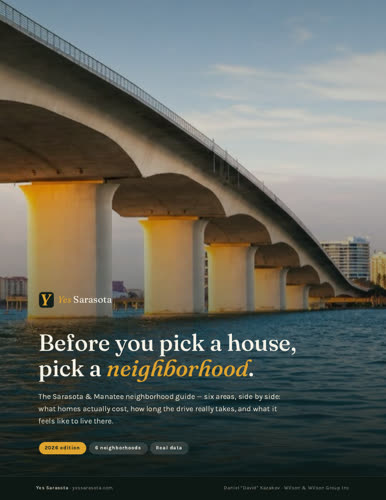 Cover of the Sarasota neighborhood guide.
